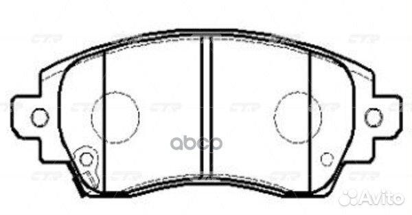 CKT-148 Колодки тормозные дисковые перед