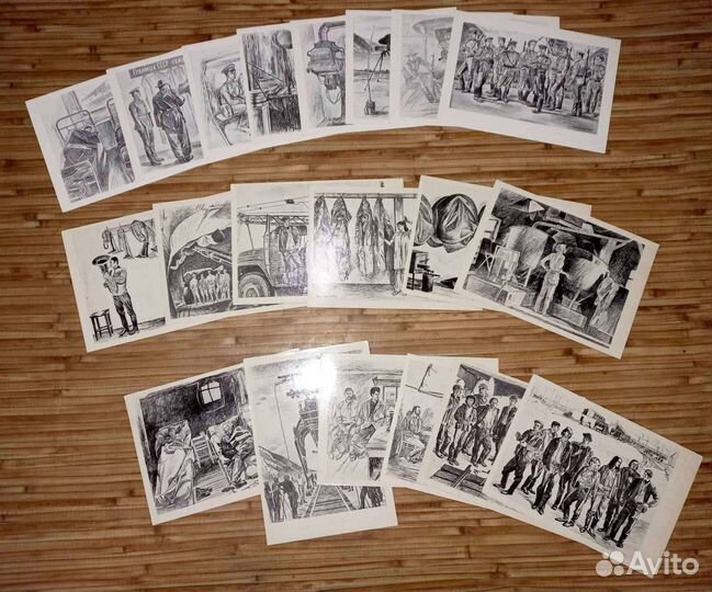 Наборы открыток СССР, редкий, на границе