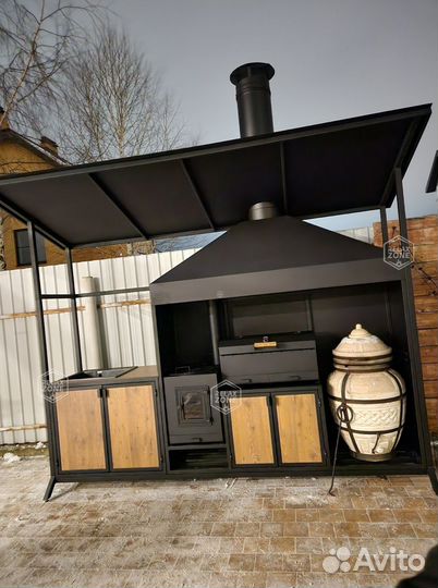 Мангальный комплекс, печь, мангал, зона барбекю