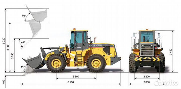 Фронтальный погрузчик XCMG ZL50RU, 2023