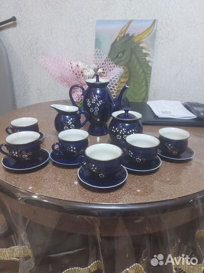 Чайный сервиз СССР синий