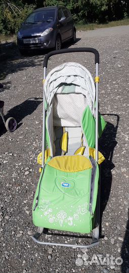 Детские санки коляска ника