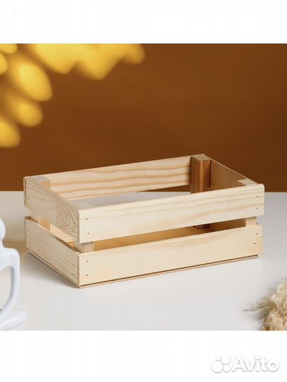 Ящик деревянный, кашпо из дерева