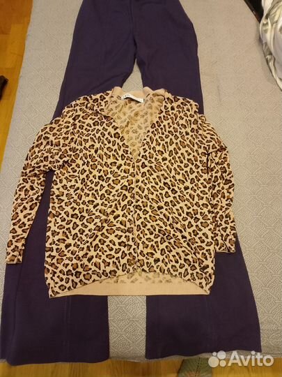 Брюки клёш, кофта