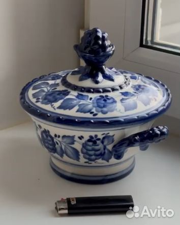 Гжельская супница