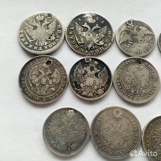 Монеты с монисто, серебро, оригинал