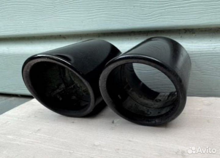 Насадки BMW F серии черный хром