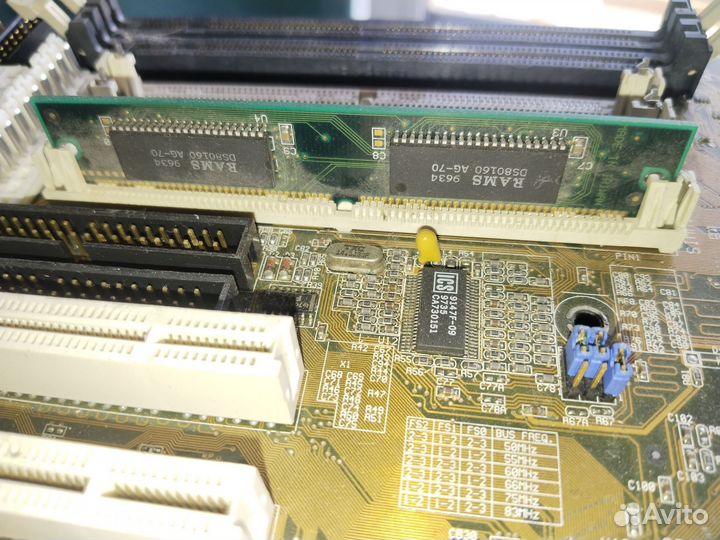 Материнская плата Socket 7, Asus, неисправная