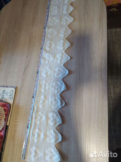 Винтаж СССР вязаные скатерть и салфетки