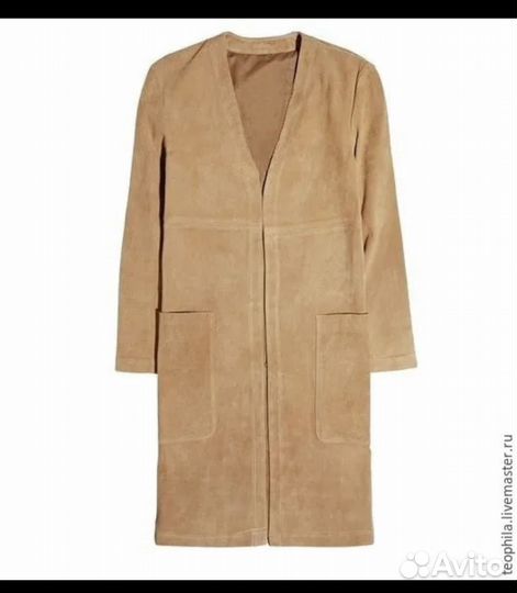 Замшевое летнее пальто S mango