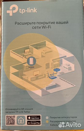 Усилитель Wi-Fi сигнала TP-Link RE200 AC750