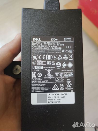 Блок питания для ноутбука dell