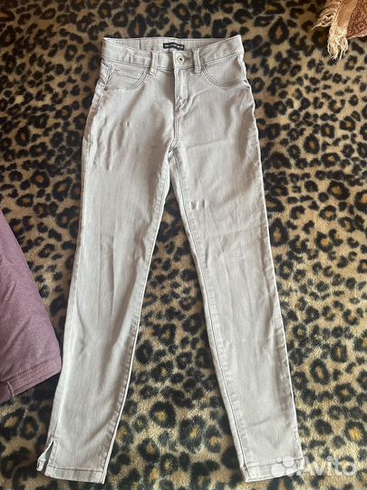 Джинсы серые для девочек