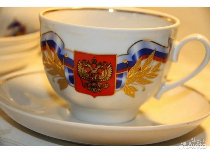 Чайный сервиз с Российской символикой