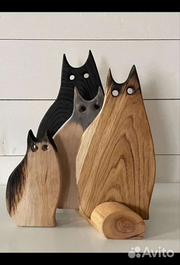 Подарочный набор досок для кухни кот кошки 3 кота