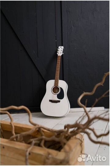 JET JD-257 WHS - акустическая гитара, ель/красное