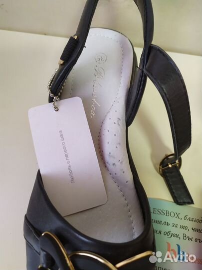 Босоножки женские 35 размер черные blessbox