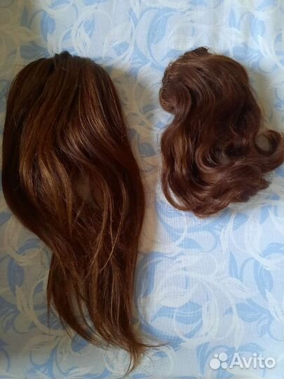 2 шиньона живые волосы