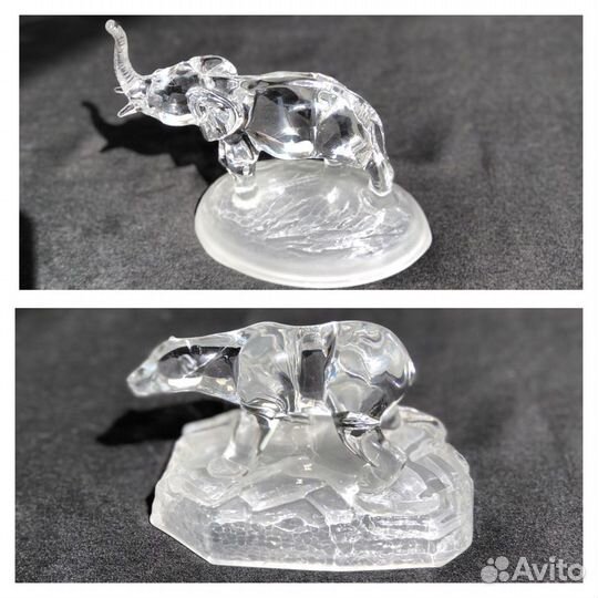 Фигурки животных и птиц хрусталь Cristal d’Arques
