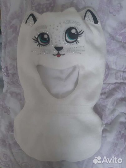 Шапка шлем зимняя