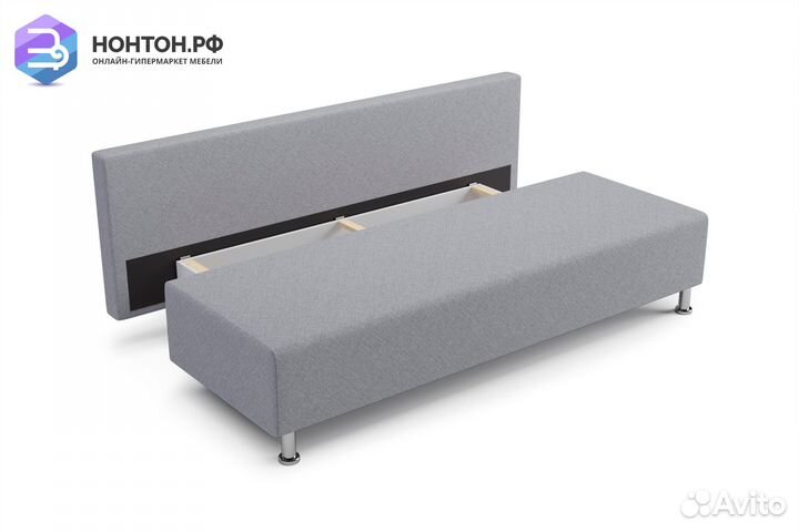 Диван еврокнижка Канна светло-серый