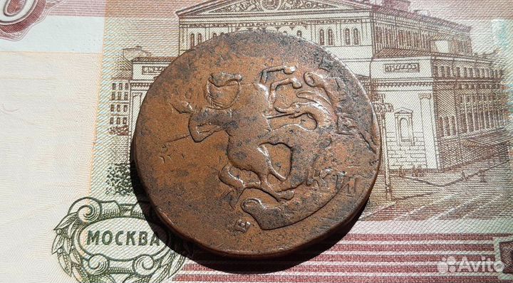 2 копейки 1793 павловский перечекан R2