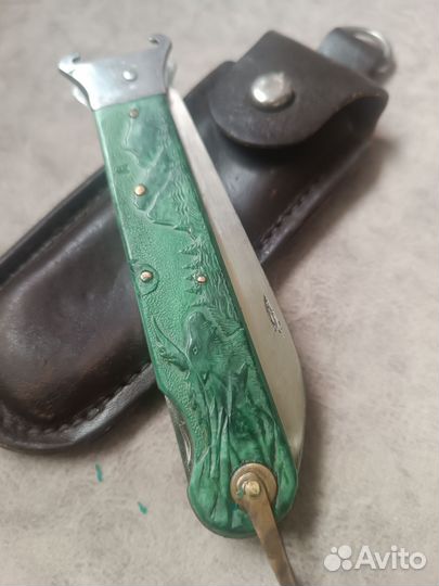 Охотничий складной нож СССР Лось Редкий