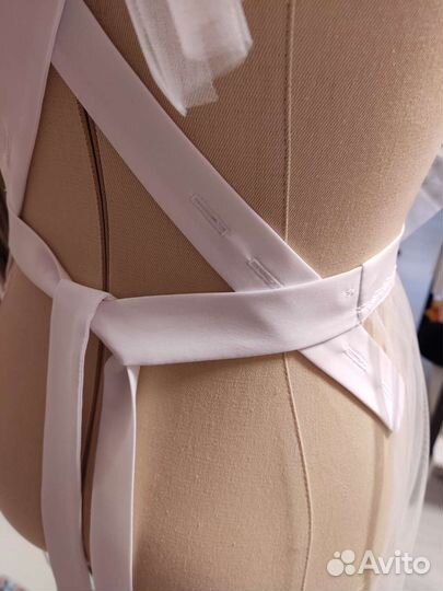 Фартук школьный белый из фатина новый