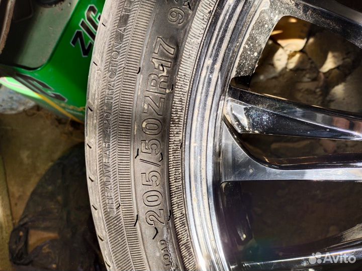 Литые диски leonis r17 5x114 3 с резиной бу