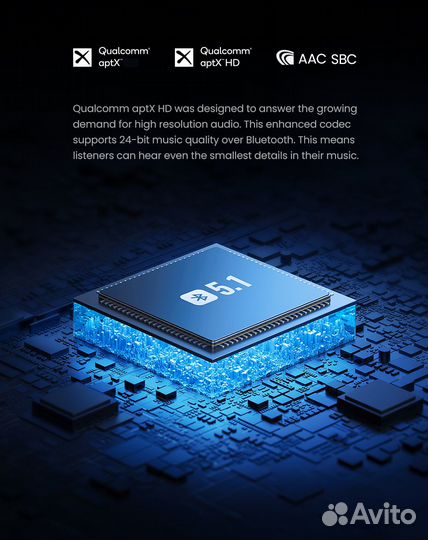 Bluetooth 5.1 aptX аудио ресивер Ugreen 40759