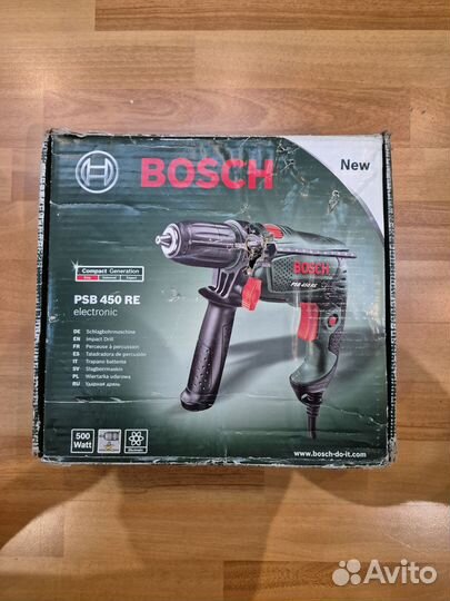 Дрель ударная bosch PSB 450 RE