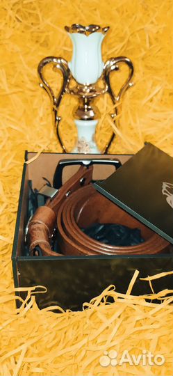 Мужской ремень из натуральной кожи