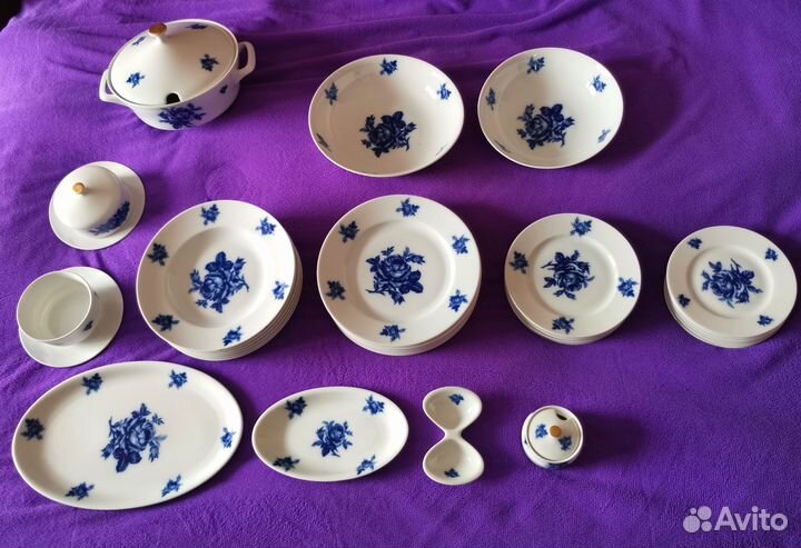 Столовый сервиз СССР, фарфор, Чехословакия 1970г