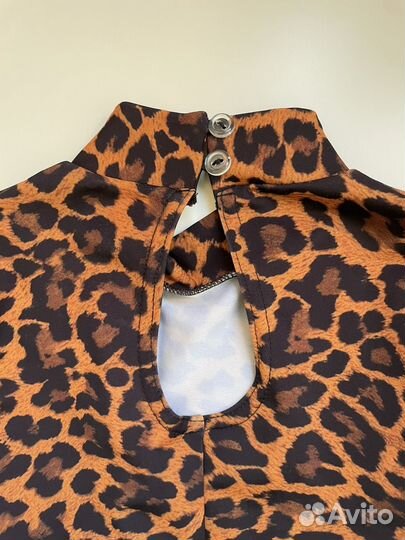 Комбинезон для воздушной гимнастики лепардовый