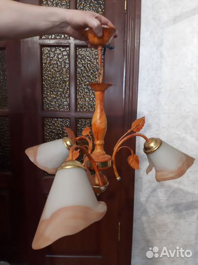 Люстры бу.хрустальная