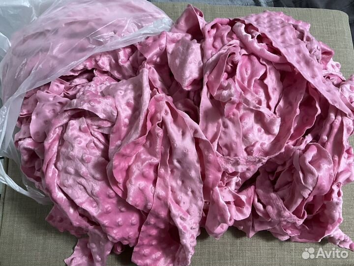 Лоскут плюша минки, остатки кроя