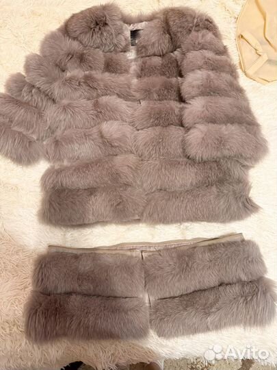 Шуба из песца