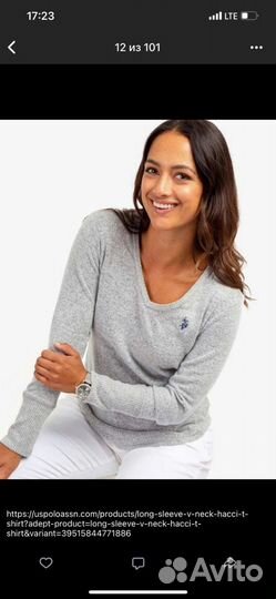 Us polo джемпер