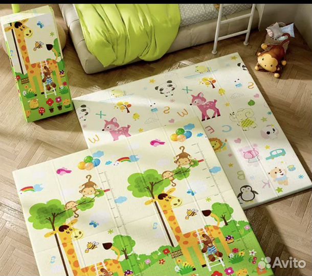 Складной детский двухсторонний коврик