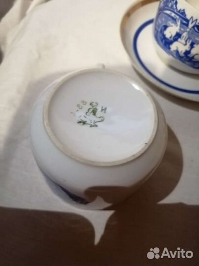 Чайная пара зайцы Вербилки СССР