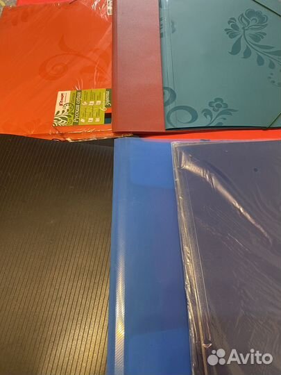 Папка конверт с кнопкой и папки на резинках