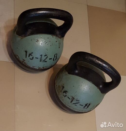 Гиря чугунная разборная - 16/12 /8 кг