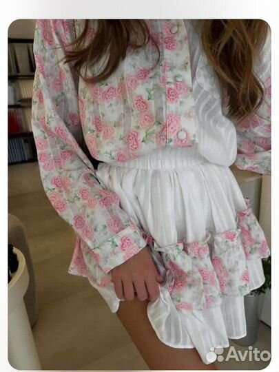 Костюм asel рубашка и юбка