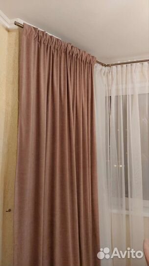 Шторы 2 шт 200 на 260 - новые