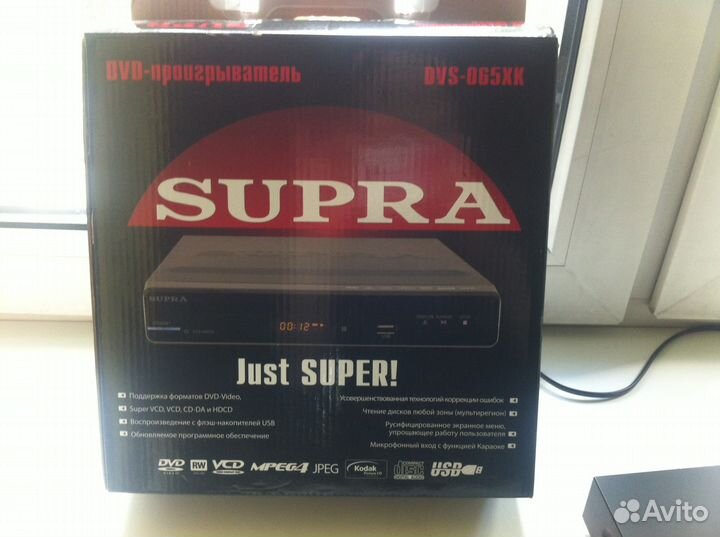 Продам новый DVD-проигрыватель Supra