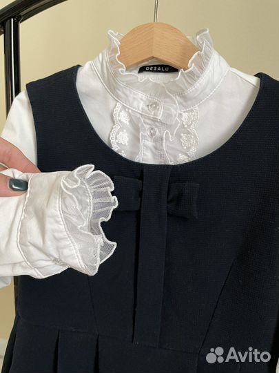 Белая школьная блузка Desalu