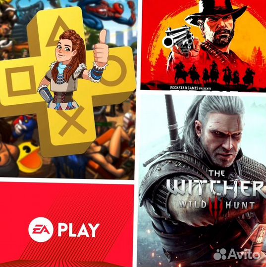 PS plus, EA play, игры PS5 И PS4 Turkey witcher 39