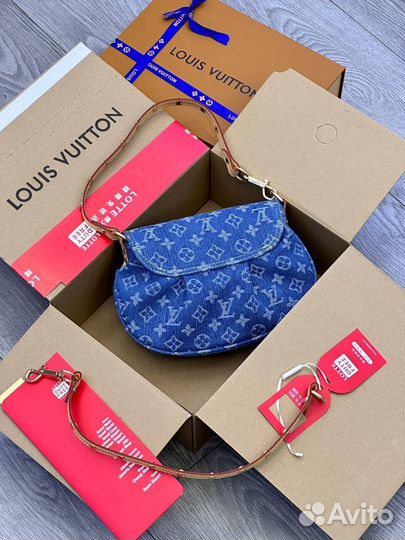 Сумка louis vuitton джинсовая