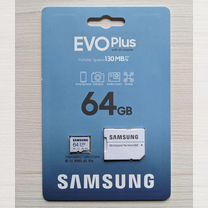 Карта памяти Samsung EVO Plus 64 Gb