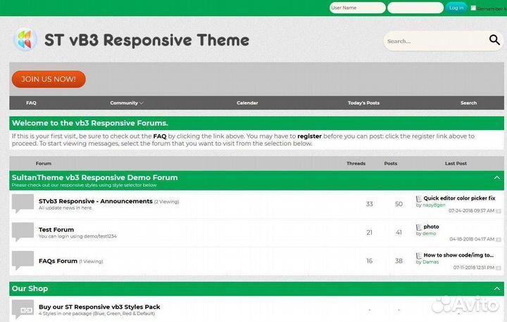 Адаптивный стиль для форума vbulletin 3.x.x